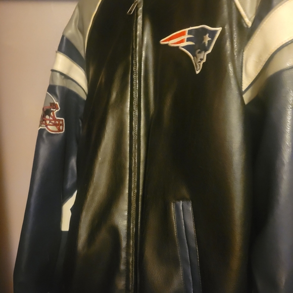 New England Patriots Leather Coat - Picture 2 of 3